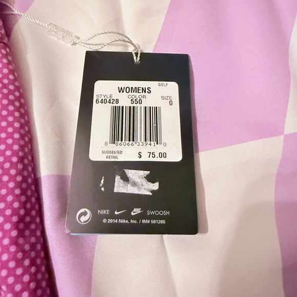 NWT Nike Golf Tour Performance Dri-FIT Polka Dot Shorts - Pink/Purple - Size 0 - Picture 5 of 12